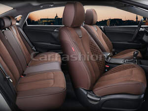 Комплект каркасных чехлов 5D «MARSHAL PLUS» кофе/кофе/кофе 27286