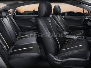 Комплект каркасных чехлов 5D «MARSHAL PLUS» черный/черный/белый 27287