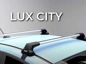 Багажные поперечины «LUX CITY» для Toyota Camry (XV70) седан 2017-н.в. крепление за дверные проемы. Черные