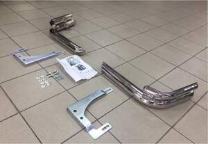 Защита заднего бампера TOYOTA LAND CRUISER 100 (1998-2007) углы двойные d70/42