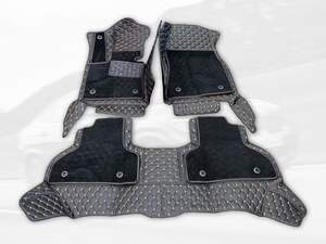 Коврики 5D из экокожи для FORD FOCUS 2 2005-2011 черный/бежевый 70374