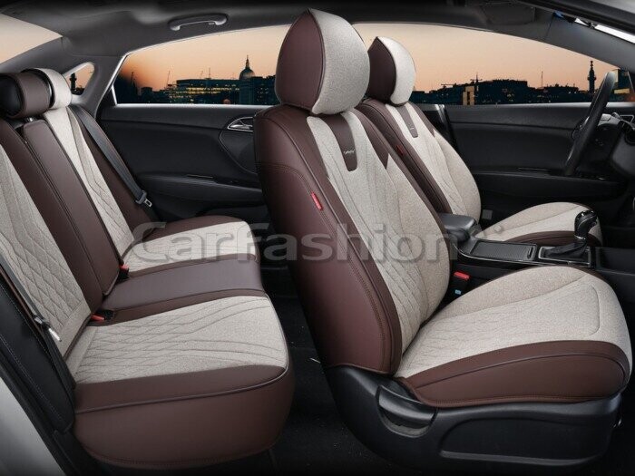 Комплект каркасных чехлов 5D «GOTHIC PLUS» кофе/кофе/кофе 27294 Комплект каркасных чехлов 5D «GOTHIC PLUS» кофе/кофе/кофе 27294