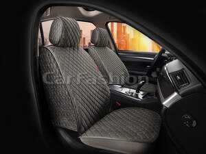 Накидки передние «SULTAN» велюровые серый/серый/серый 26194