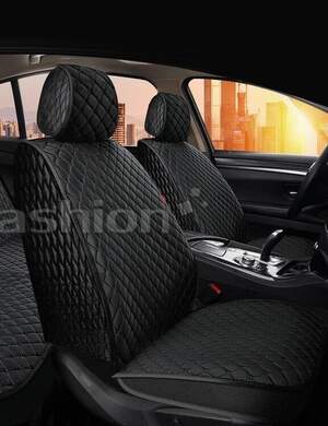 Накидки передние «SULTAN» велюровые черный/черный/черный 26193