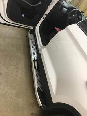 Пороги-подножки MEVSIM для NISSAN MURANO 2014-2022 (алюминий+пластик) от ERKUL