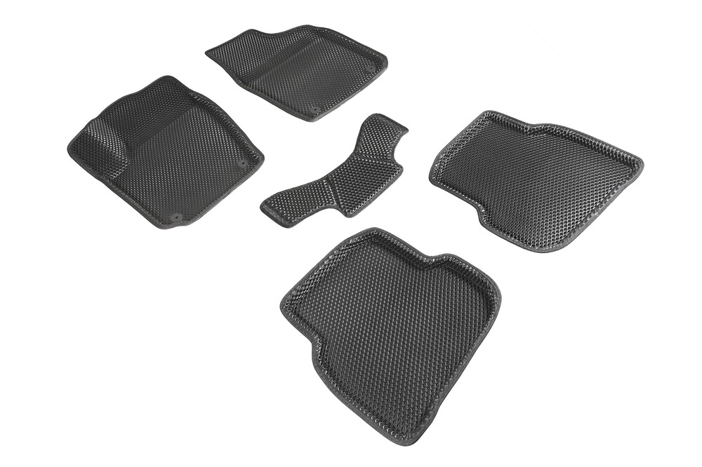 Коврики 3D EVA «Ромб» VW Polo Sedan 2010-18 черные (комплект) Коврики 3D EVA «Ромб» VW Polo Sedan 2010-18 черные (комплект)