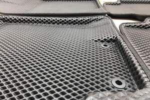 Коврики 3D EVA «Ромб» VW Amarok 2009-  черные (комплект)