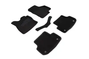 Коврики в салон текстильные SeiNtex 3D AUDI A3 (2012-н.в) черные
