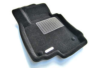 Коврики в салон текстильные Euromat 3D Business Volkswagen Jetta 5 (2005-2010), черные (5 шт.)