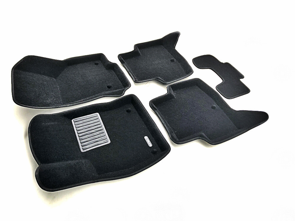 Коврики в салон текстильные Euromat 3D Business VW Golf 7 (2013-2018), черные (5 шт.) Коврики в салон текстильные Euromat 3D Business VW Golf 7 (2013-2018), черные (5 шт.)