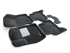 Коврики в салон текстильные Euromat 3D Business для SKODA Oct A7 (13-)/VW Golf 7 (13-) AUDI A3 (14-) серые