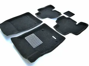 Коврики в салон текстильные Euromat 3D Business SSANG YONG Kyron (2006-2018), черные (5 шт.)