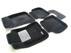 Коврики в салон текстильные Euromat 3D Business SUBARU Legacy IV (2002-2009), черные (5 шт.)