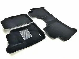 Коврики в салон текстильные Euromat 3D Business TOYOTA Fortuner II (2015-н.в.) черные (3шт.)