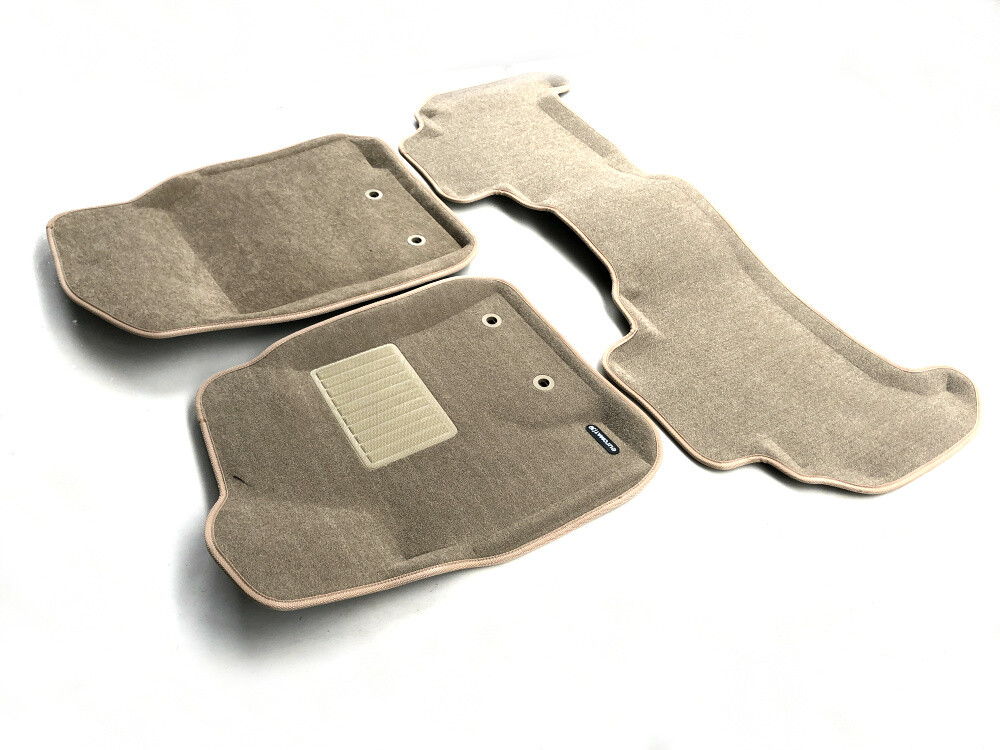 Коврики в салон текстильные Euromat 3D Business TOYOTA LC 200 (2012-2021) (с крепежом), бежевый (3 шт.) Коврики в салон текстильные Euromat 3D Business TOYOTA LC 200 (2012-2021) (с крепежом), бежевый (3 шт.)