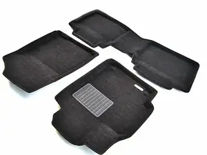 Коврики в салон текстильные Euromat 3D Business TOYOTA Camry VI, VII (2006-2018), черные (3 шт.)