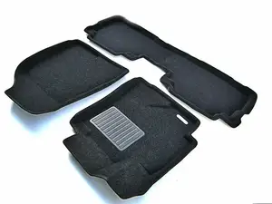 Коврики в салон текстильные Euromat 3D Business TOYOTA Highlander (2010-2013), черные (3 шт.)