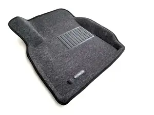 Коврики в салон текстильные Euromat 3D Business TOYOTA Land Cryiser 100 (1998-2007), серые (3 шт.)