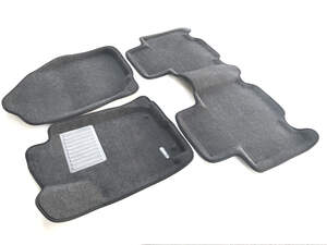 Коврики в салон текстильные Euromat 3D Business TOYOTA RAV4 IV (2013-2019) , серые (3 шт.)