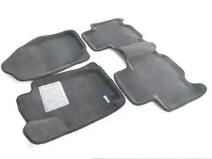 Коврики в салон текстильные Euromat 3D Business TOYOTA RAV4 IV (2013-2019) , серые (3 шт.)