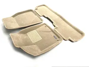 Коврики в салон текстильные Euromat 3D Business TOYOTA Highlander (3 2014-2019), бежевые (3 шт.)