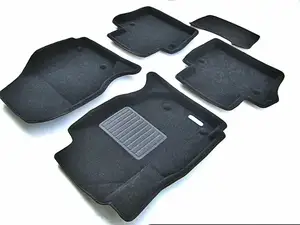 Коврики в салон текстильные Euromat 3D Business VOLVO S 80 (2006-2018), черные (5 шт.)