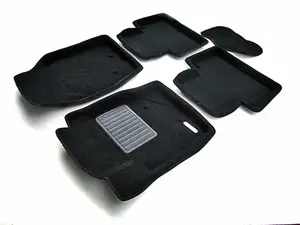Коврики в салон текстильные Euromat 3D Business VOLVO XC 90 (2002-2014), черные (5 шт.)