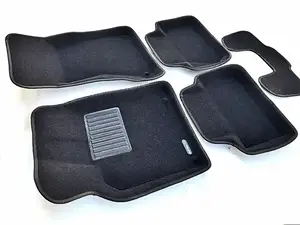 Коврики в салон текстильные Euromat 3D Business PORSCHE Macan (2014-2018), черные (5 шт.)