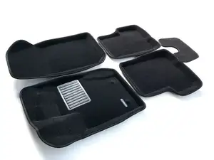 Коврики в салон текстильные Euromat 3D Business RENAULT Duster (2011-2014), черные (5 шт.)