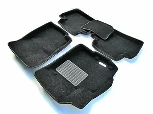 Коврики в салон текстильные Euromat 3D Business Peugeot 4007 (2007-2018), черные (5 шт.)