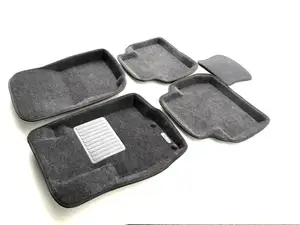 Коврики в салон текстильные Euromat 3D Business Peugeot 4007 (2007-2018), серые (5 шт.)
