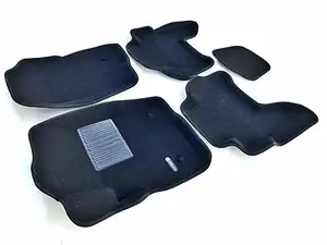 Коврики в салон текстильные Euromat 3D Business NISSAN Pathfinder (2004-2013), черные (5 шт.)