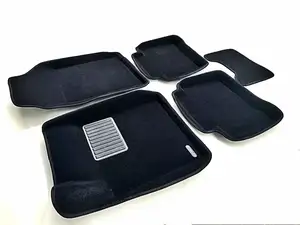 Коврики в салон текстильные Euromat 3D Business RENAULT Latitude (2010-2018), черные (5 шт.)