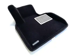 Коврики в салон текстильные Euromat 3D lux BMW X5 (E-53) (2000-2006), черные (3 шт.)