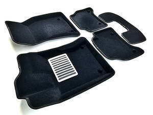 Коврики в салон текстильные Euromat 3D lux Jaguar XE (2016-), черные (5 шт.)