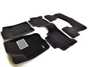 Коврики в салон текстильные Euromat 3D LUX INFINITI QX 56 (2004-2010) (3-ряд)