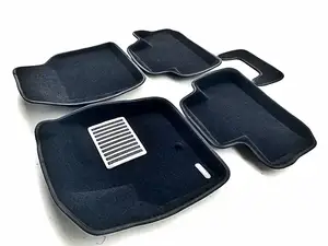 Коврики в салон текстильные Euromat 3D lux LAND ROVER Freelander II (2006-2014), черные (5 шт.)