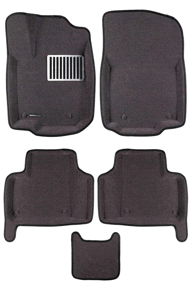 Коврики в салон текстильные Euromat 3D Lux MERCEDES W166 (ML,GL,GLE,GLS-Class) (2015-2019) серые Коврики в салон текстильные Euromat 3D Lux MERCEDES W166 (ML,GL,GLE,GLS-Class) (2015-2019) серые