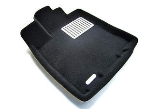 Коврики в салон текстильные Euromat 3D lux INFINITI QX 60 (2012-2017), черные (5 шт.+3-й ряд)