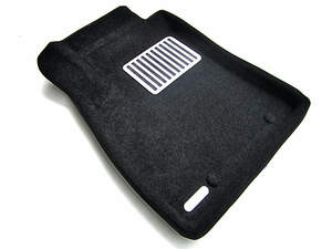 Коврики в салон текстильные Euromat 3D lux NISSAN Sentra (2015-2018), черные (5 шт.)