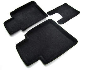 Коврики в салон текстильные Euromat 3D lux NISSAN Sentra (2015-2018), черные (5 шт.)