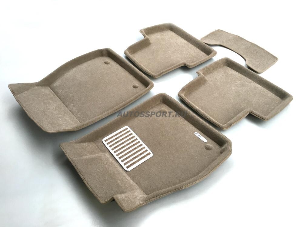 Коврики в салон текстильные Euromat 3D lux CHEVROLET Malibu (2012-2017), бежевые (5 шт.) Коврики в салон текстильные Euromat 3D lux CHEVROLET Malibu (2012-2017), бежевые (5 шт.)