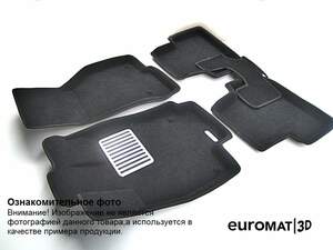 Коврики в салон текстильные Euromat 3D lux CHEVROLET Tracker (2015-2017), черные (3 шт.) Коврики в салон текстильные Euromat 3D lux CHEVROLET Tracker (2015-2017), черные (3 шт.)