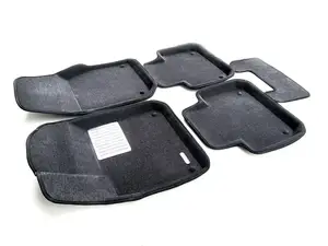 Коврики в салон текстильные Euromat 3D Lux POR. Cayenne (2018-) /VW Touareg (2018-) серые
