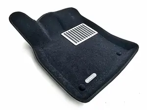 Коврики в салон текстильные Euromat 3D lux Volkswagen Passat B8 (2016-2018), черные (5 шт.)