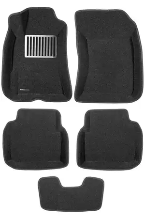 Коврики в салон текстильные Euromat 3D lux SUBARU Outback III (2002-2009), черные (5 шт.)