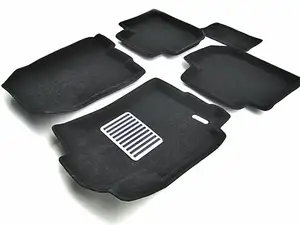 Коврики в салон текстильные Euromat 3D lux SUBARU Tribeca (2004-2014), черные (5 шт.)
