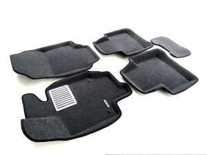 Коврики в салон текстильные Euromat 3D Lux TOYOTA Rav 4 (2019-) серые