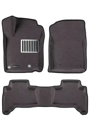 Коврики в салон текстильные Euromat 3D Lux TOYOTA LC Prado 150 (1/2рестайлинг 2013-н.в.) (с креп.) Серые