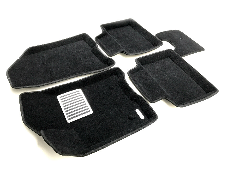 Коврики в салон текстильные Euromat 3D lux Lada Vesta (2015-2017), черные (5 шт.) Коврики в салон текстильные Euromat 3D lux Lada Vesta (2015-2017), черные (5 шт.)